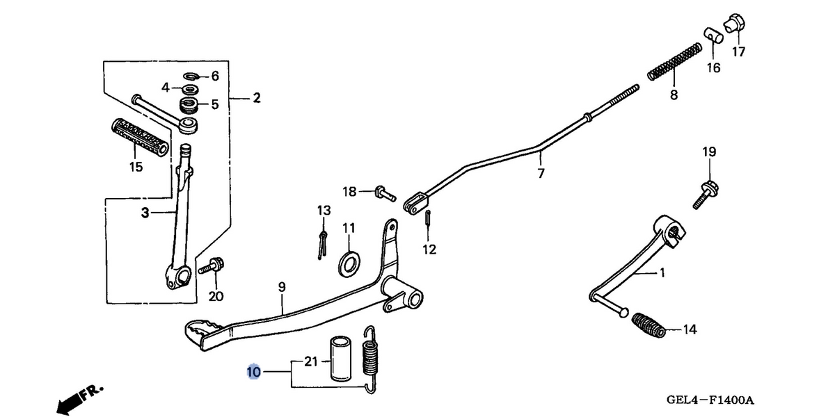 Honda OEM part 46511-GEL-700