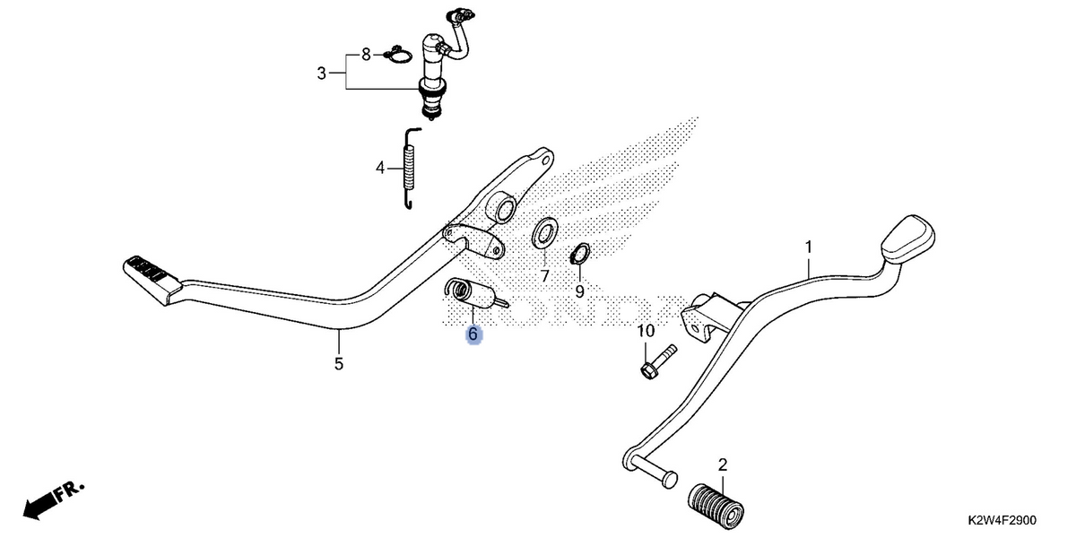 Honda OEM part 46513-KPP-900