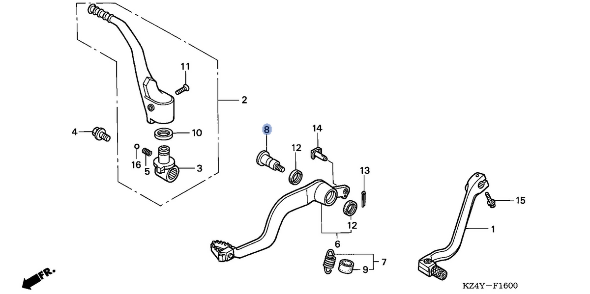 Honda OEM part 46513-KZ4-J20