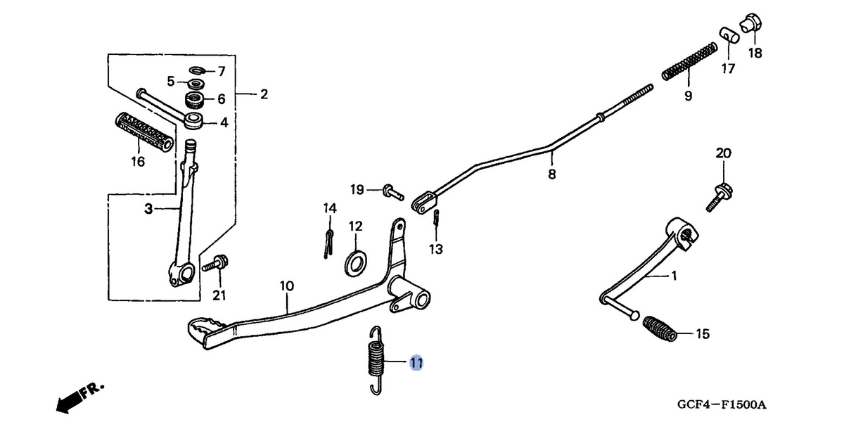 Honda OEM part 46514-GCF-670
