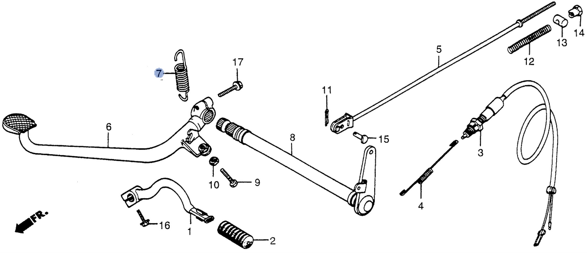 Honda OEM part 46514-GW8-670