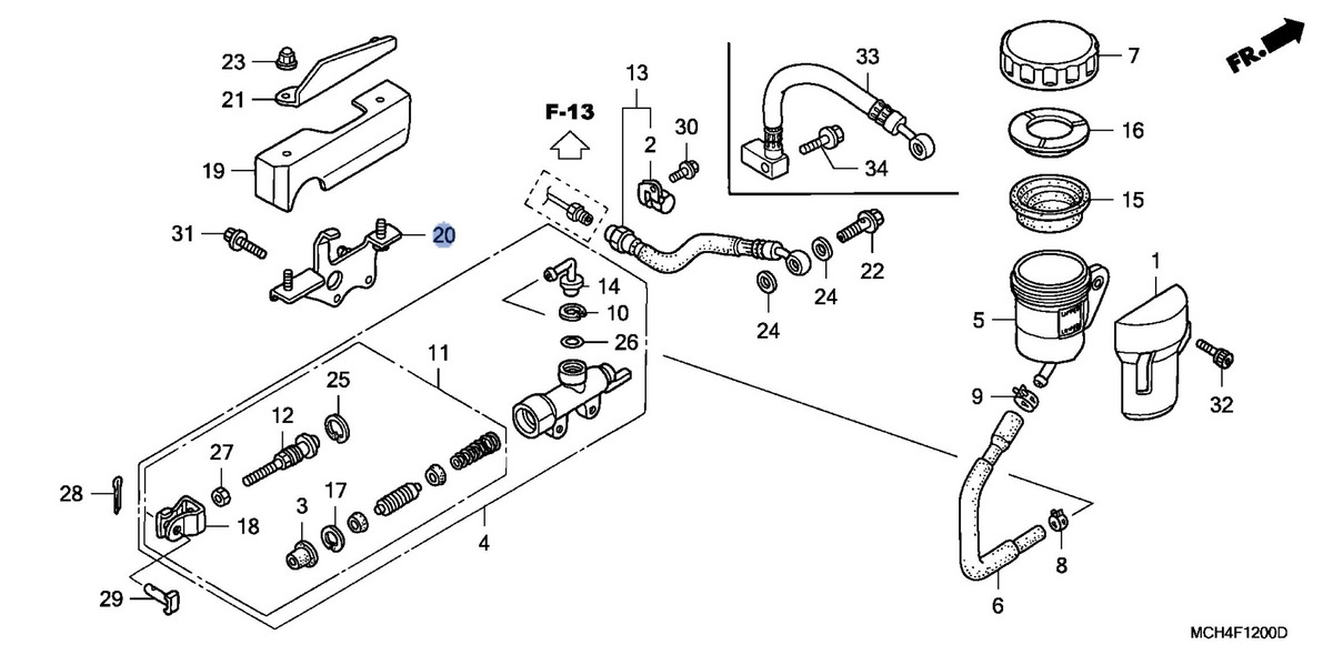 Honda OEM part 46551-MCH-000