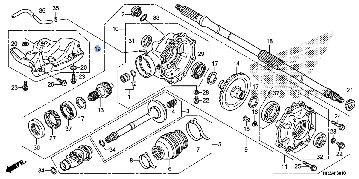 Honda OEM part 50355-HR3-A20