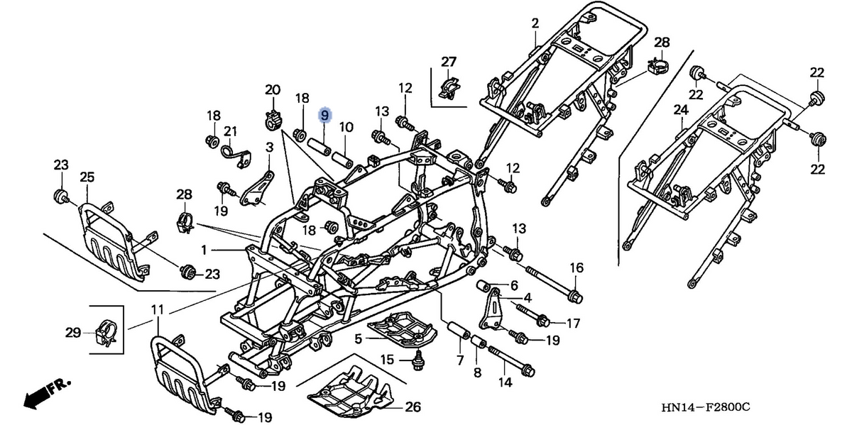 Honda OEM part 50535-HN1-000