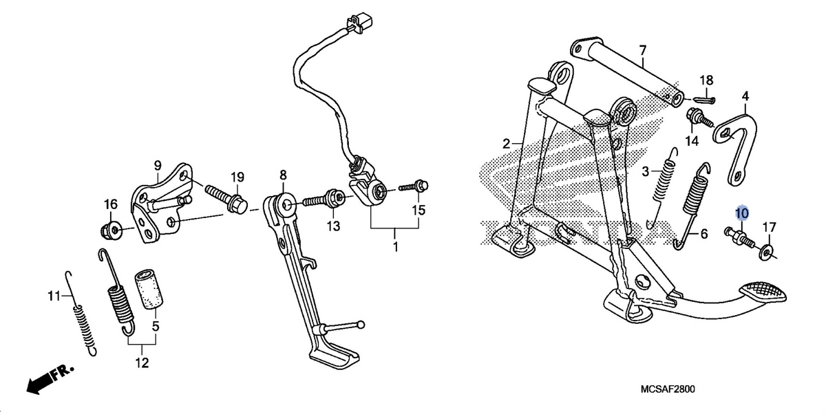 Honda OEM part 50538-ML7-000