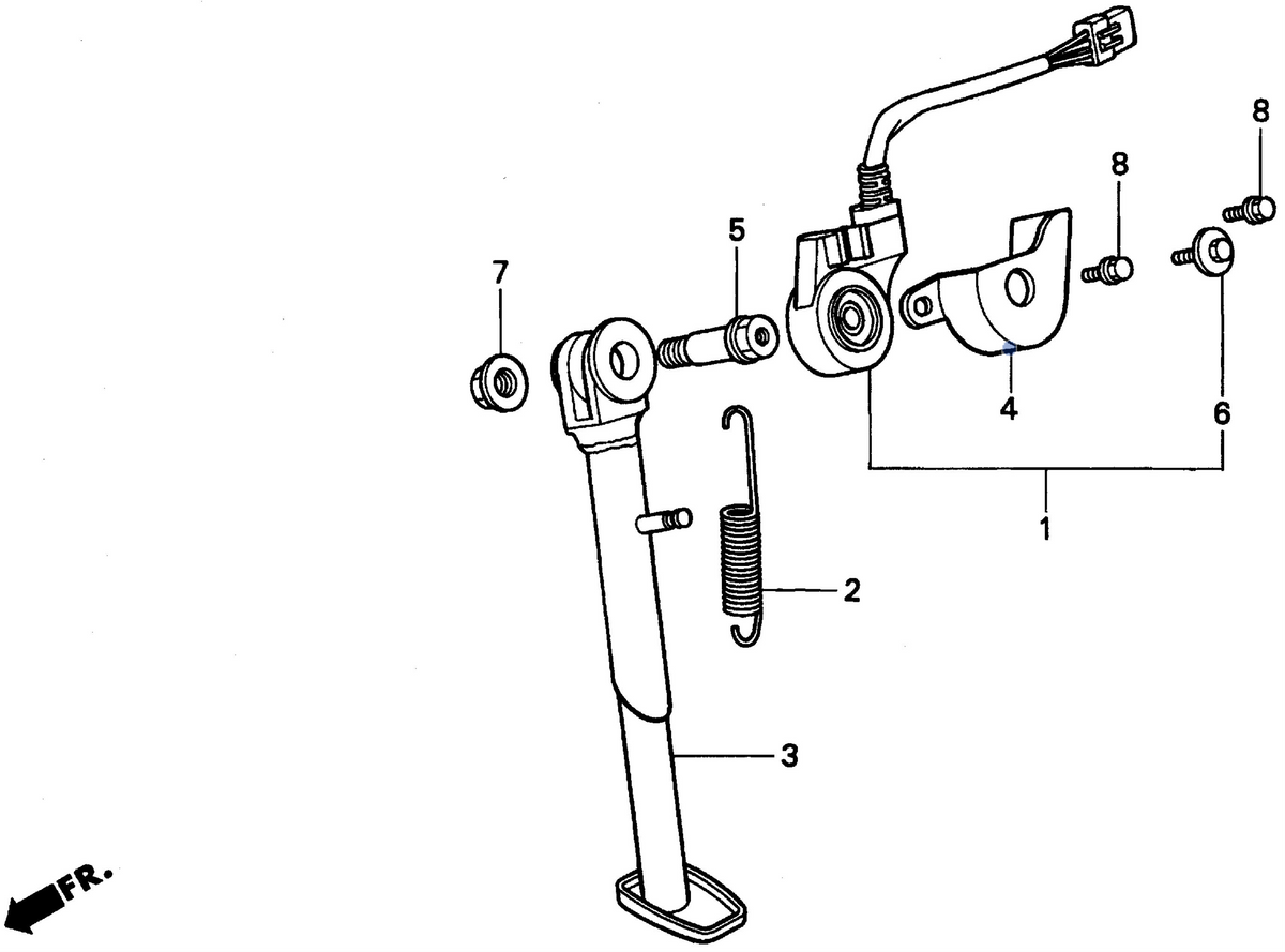 Honda OEM part 50547-KAE-000