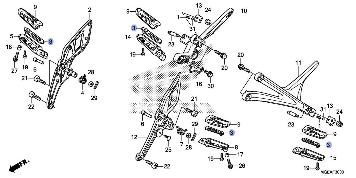 Honda OEM part 50609-MGE-000