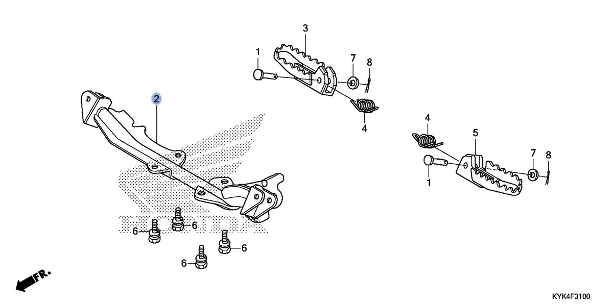 Honda OEM part 50610-KYK-910ZB