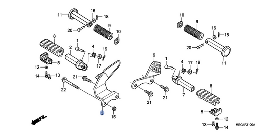 Honda OEM part 50615-MEG-000