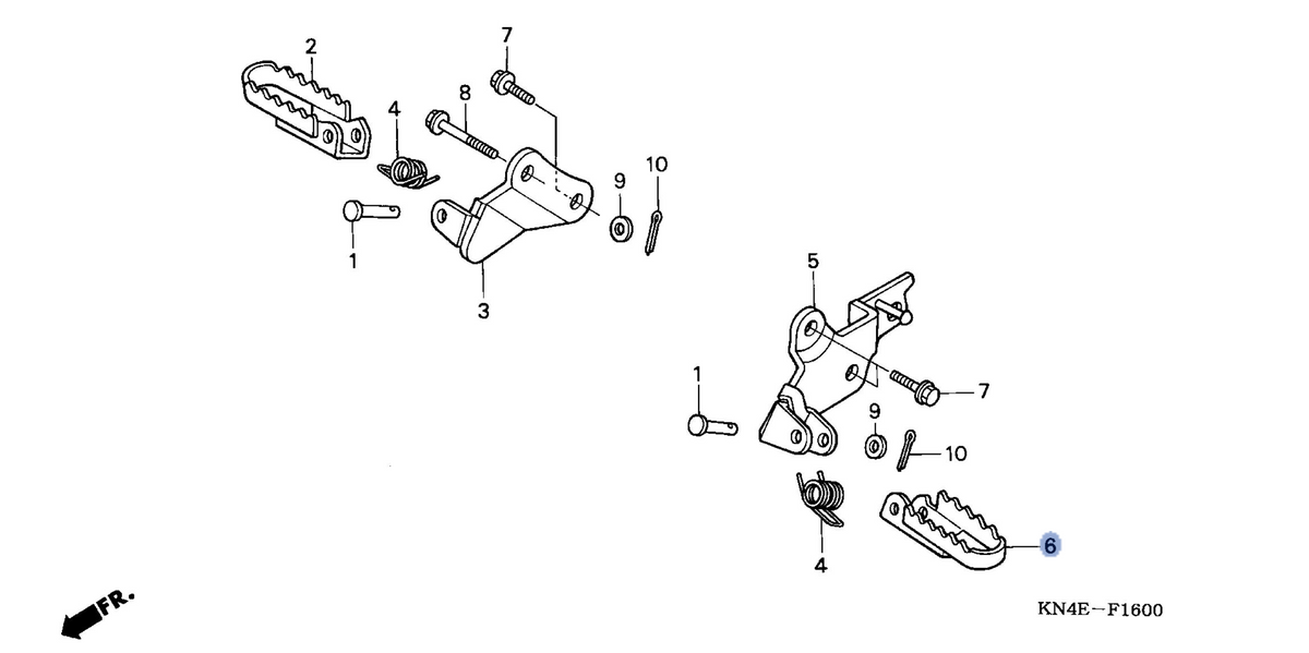 Honda OEM part 50642-KN4-A60