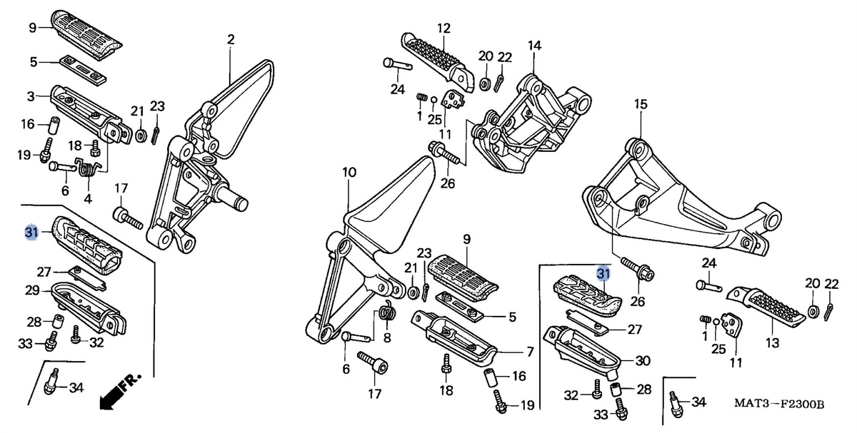 Honda OEM part 50661-MBW-000