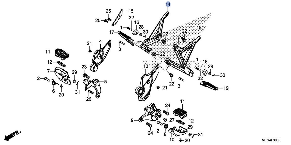 Honda OEM part 50715-MLN-E00ZA