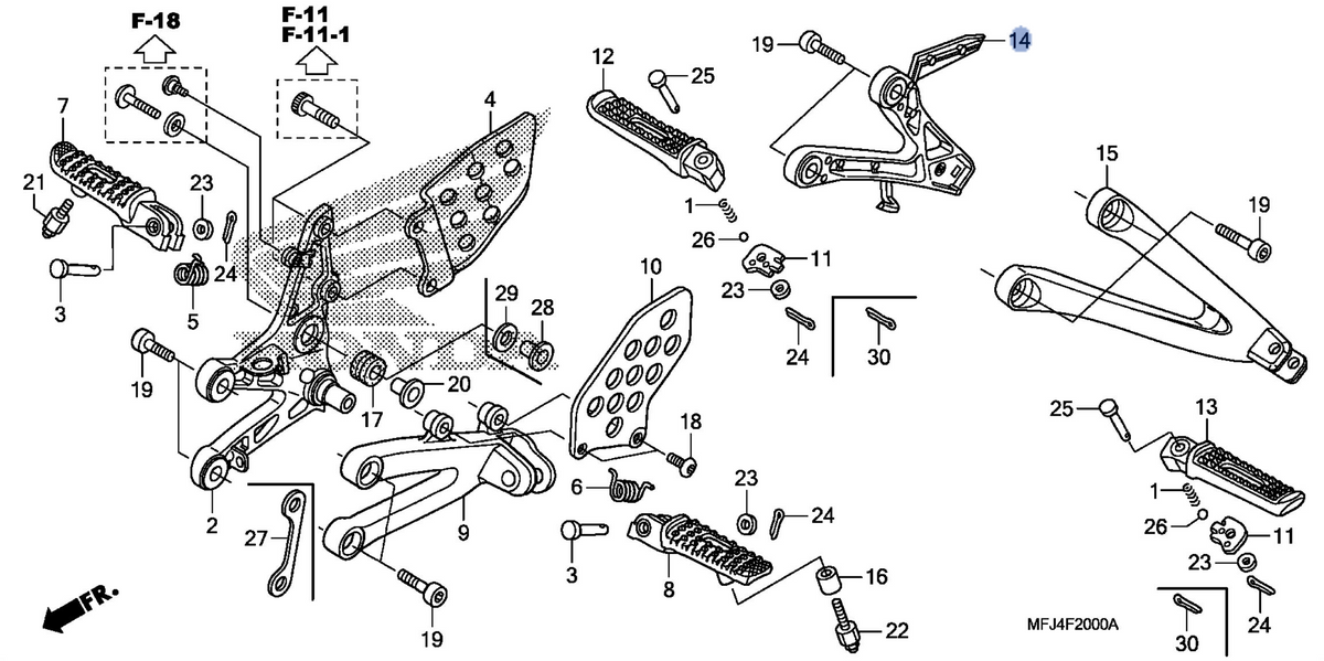 Honda OEM part 50750-MFJ-D00