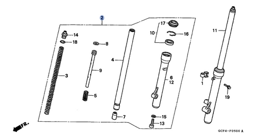 Honda OEM part 51400-GCF-671