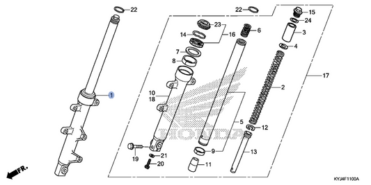 Honda OEM part 51400-KYJ-305