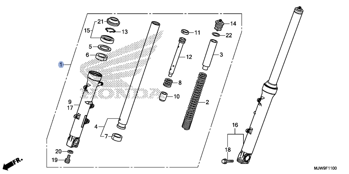 Honda OEM part 51400-MJW-316