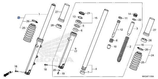 Honda OEM part 51400-MKG-D91