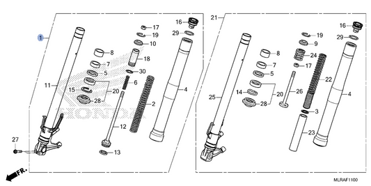 Honda OEM part 51400-MLR-D01