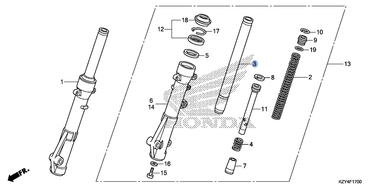 Honda OEM part 51410-KWN-711