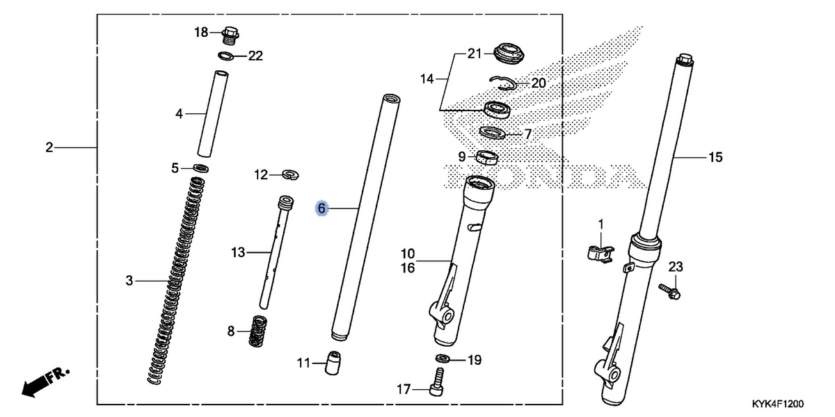 Honda OEM part 51410-KYK-D01