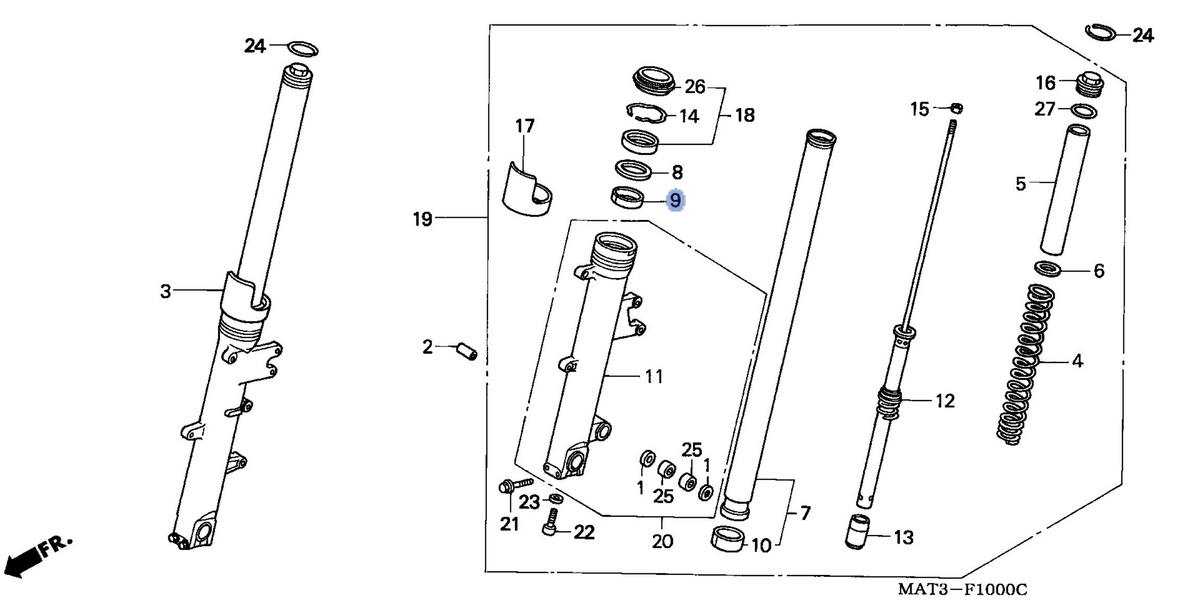 Honda OEM part 51414-MCF-003