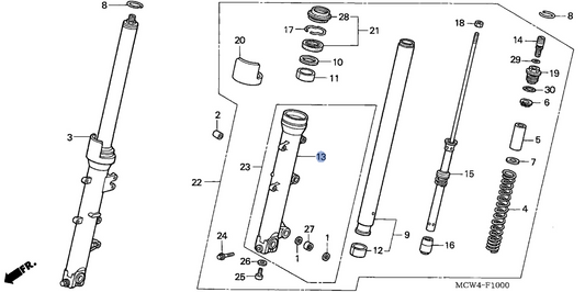 Honda OEM part 51420-MCW-D01