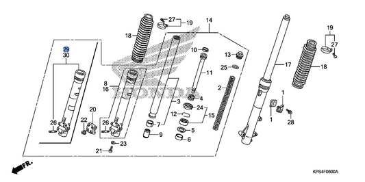 Honda OEM part 51430-KPS-A11