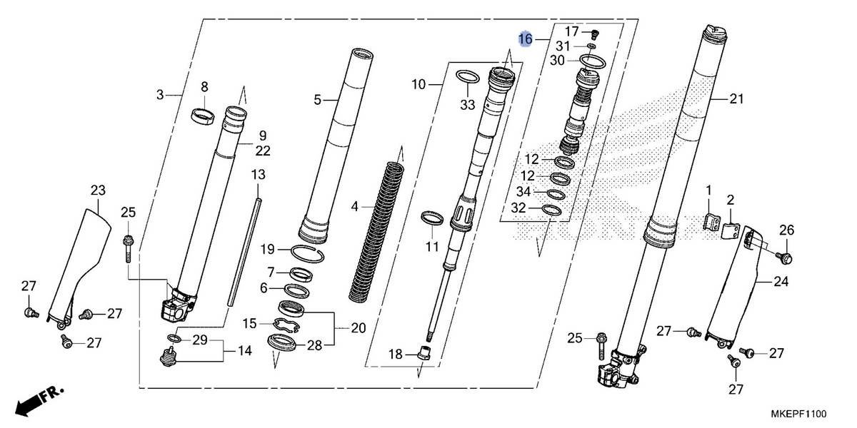 Honda OEM part 51450-MKE-AS1