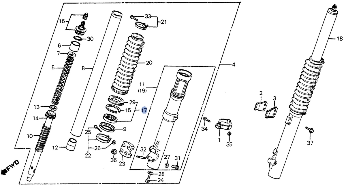 Honda OEM part 51490-KAE-003