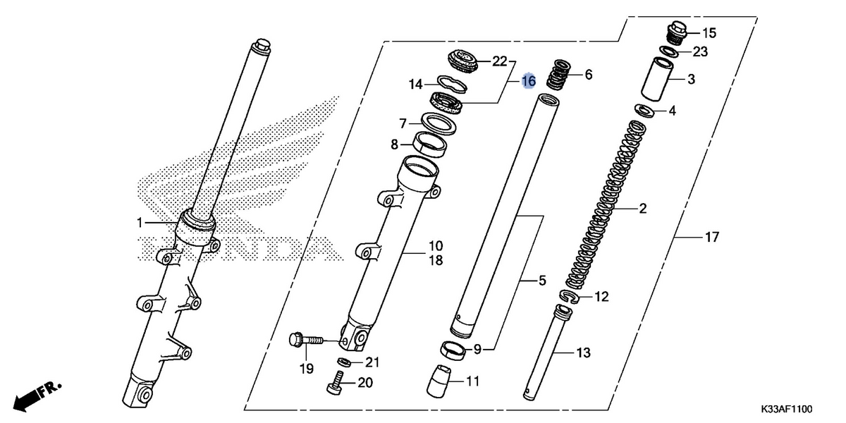 Honda OEM part 51490-KWL-003