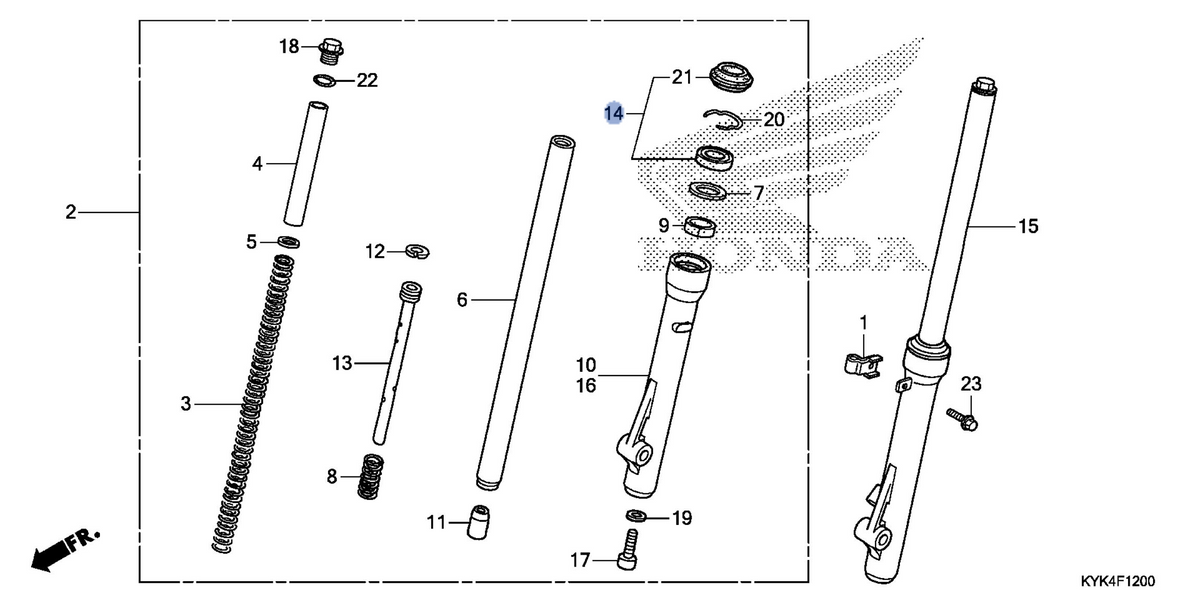 Honda OEM part 51490-KYK-911