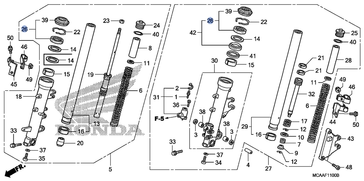 Honda OEM part 51490-MCH-C11