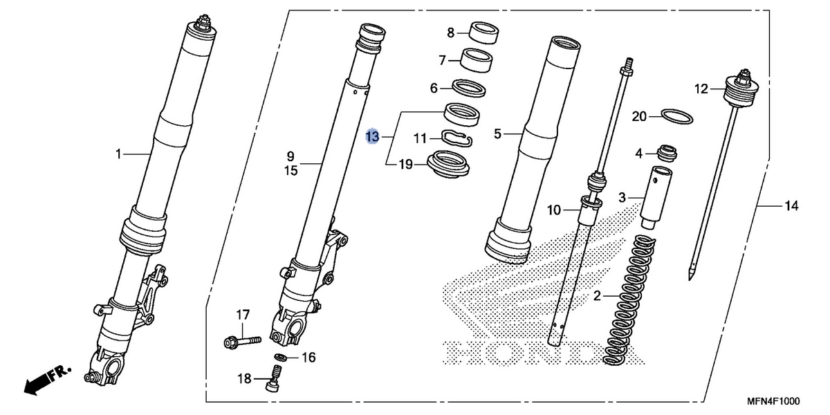 Honda OEM part 51490-MFL-003