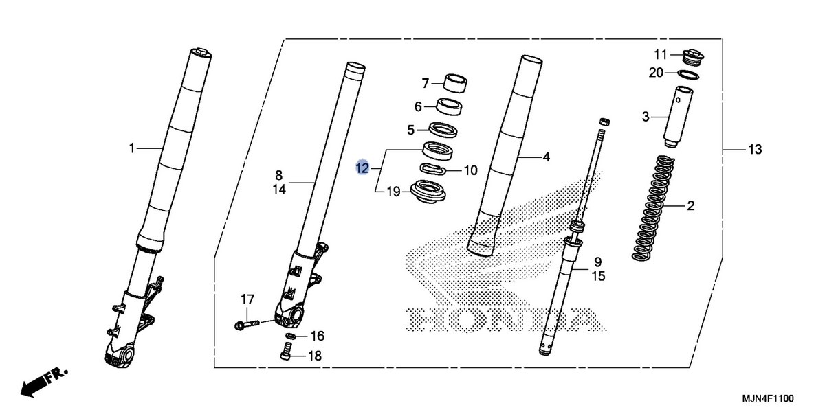 Honda OEM part 51490-MGE-003