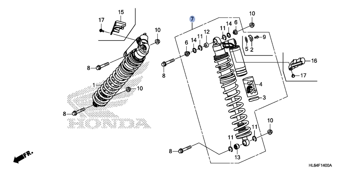 Honda OEM part 51500-HL6-A72ZB