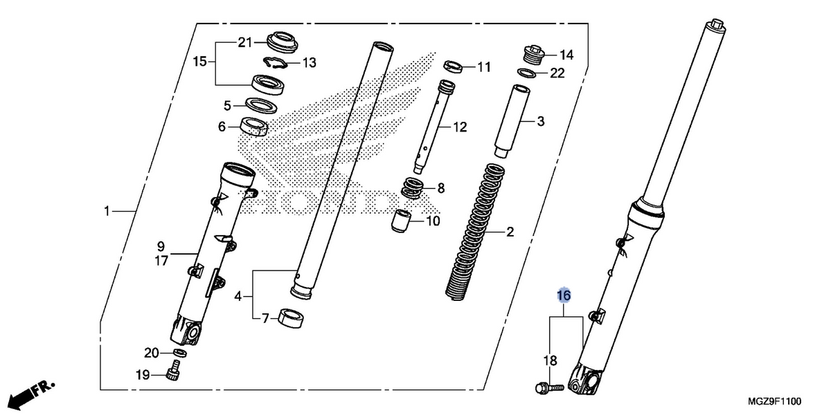 Honda OEM part 51500-MGZ-317