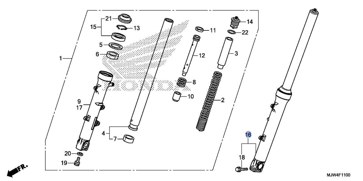 Honda OEM part 51500-MJW-317