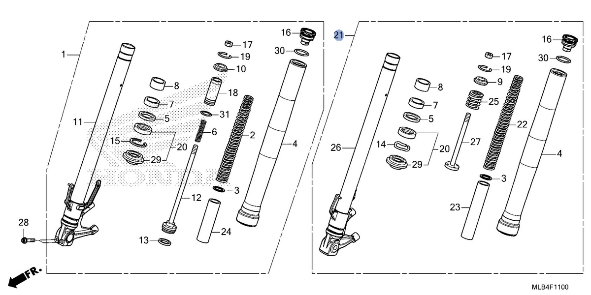 Honda OEM part 51500-MLB-D21