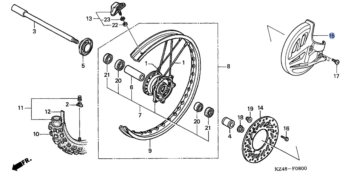 Honda OEM part 51614-KZ4-J41ZA