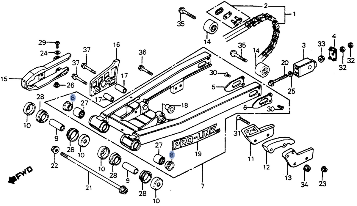Honda OEM part 52109-KA4-701