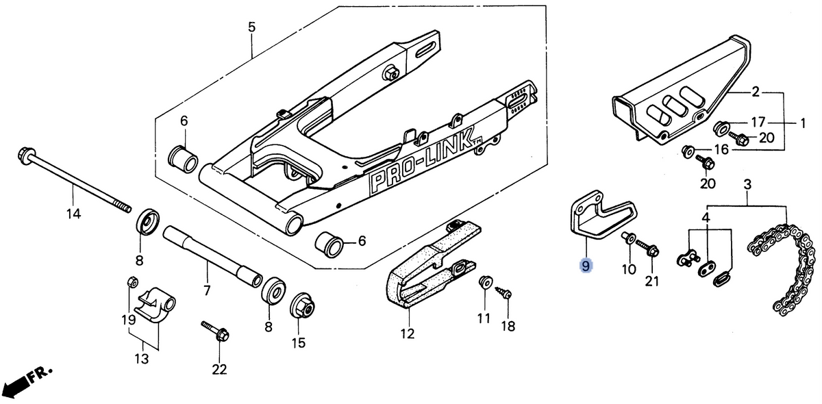 Honda OEM part 52156-GN1-000