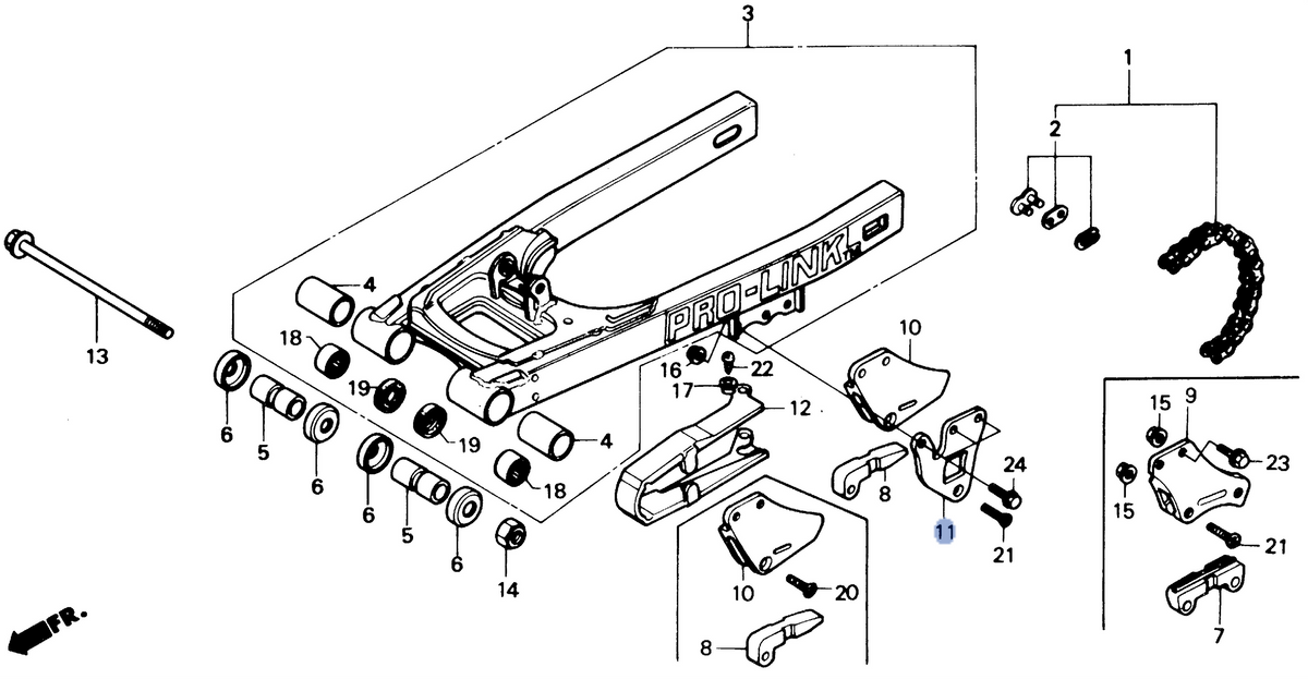 Honda OEM part 52157-GS2-770