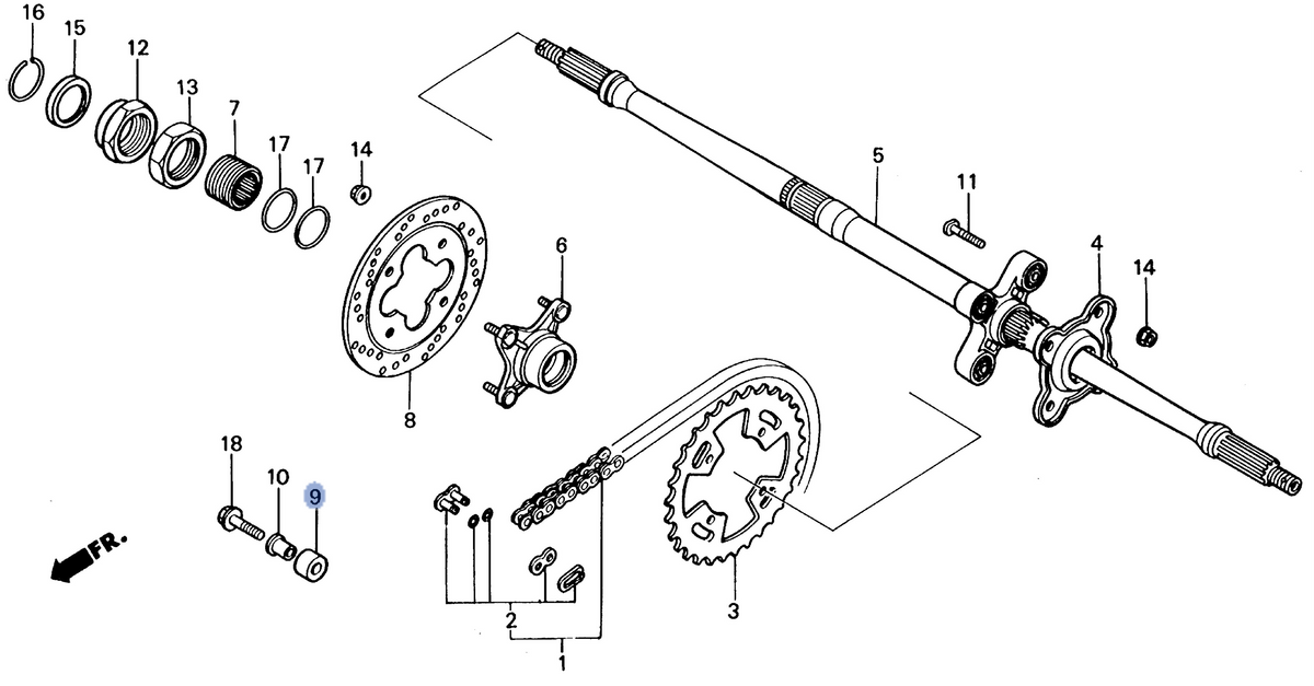 Honda OEM part 52158-HB5-003