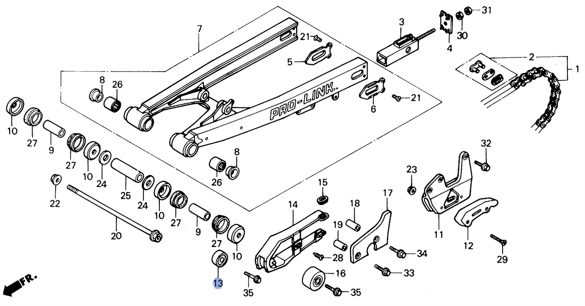 Honda OEM part 52158-KA3-831