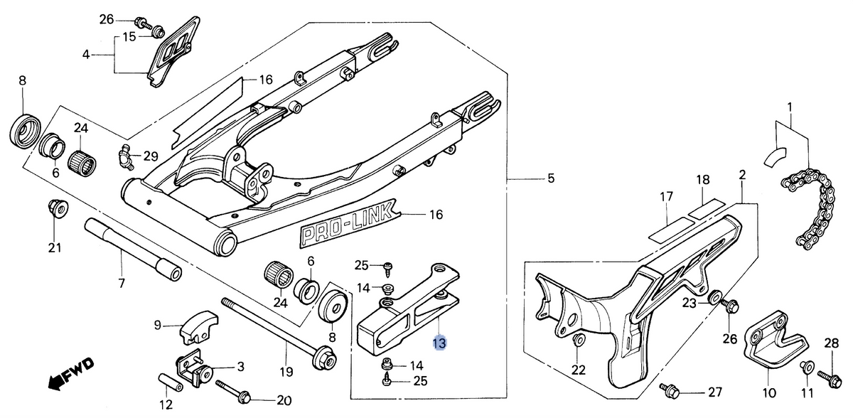 Honda OEM part 52170-KF0-005