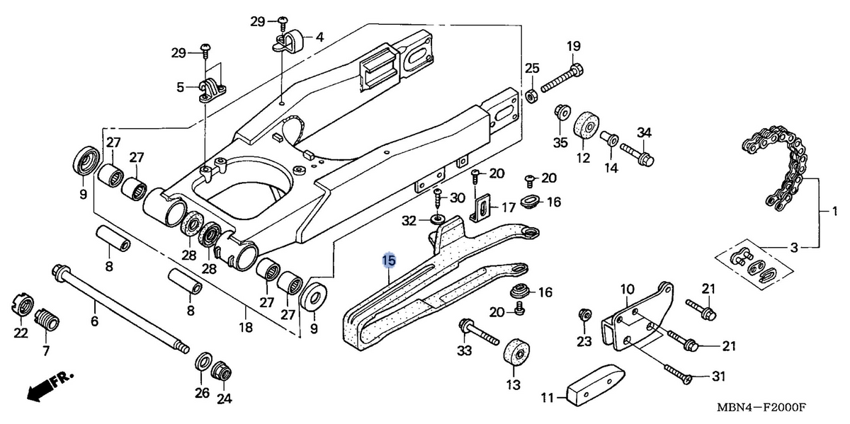 Honda OEM part 52170-MBN-670