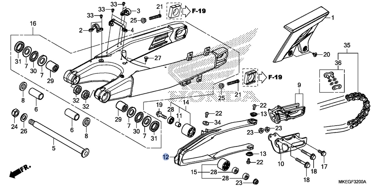 Honda OEM part 52170-MKE-A51