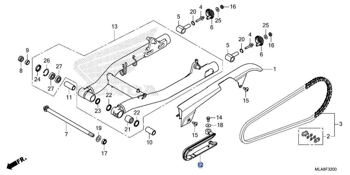 Honda OEM part 52170-MLA-A00