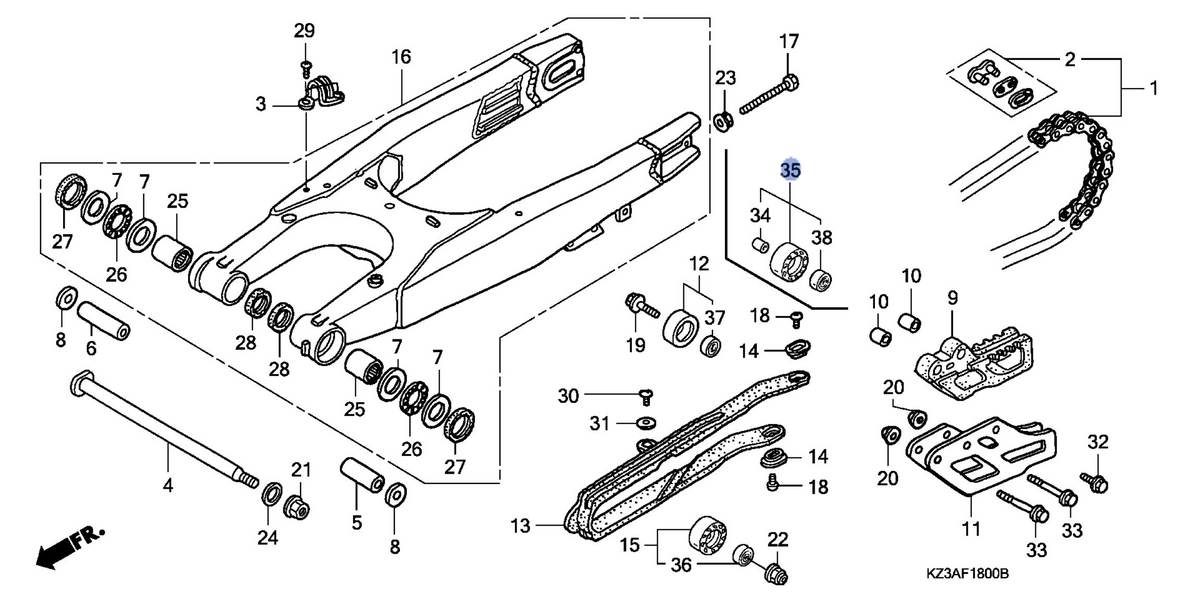 Honda OEM part 52175-KSK-000