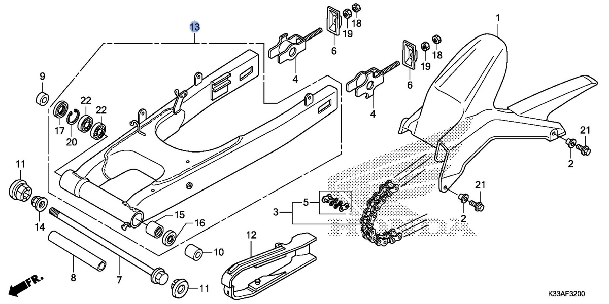 Honda OEM part 52200-KYJ-900